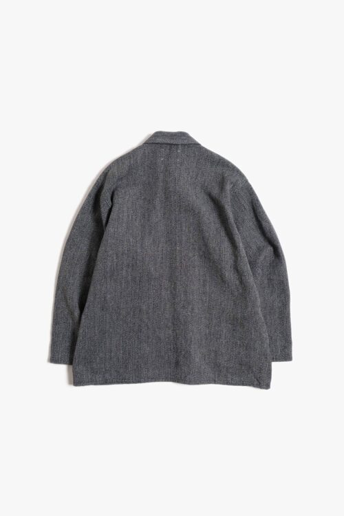 WORK SHIRT - MAX HIGH COUNT HEMP - BLACK × BEIGE