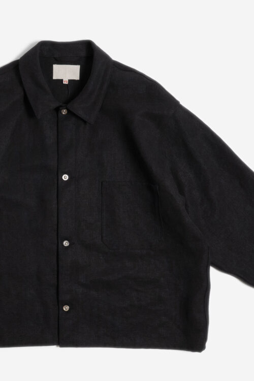 WORK SHIRT SHORT - MAX HIGH COUNT HEMP - BLACK