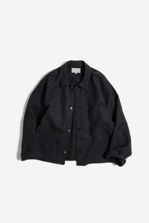 WORK SHIRT SHORT - MAX HIGH COUNT HEMP - BLACK