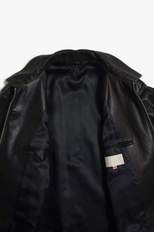 ZIP BLOUSON - FULL GRAIN LEATHER - BLACK