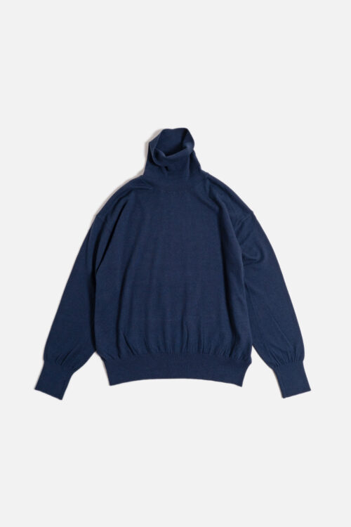 COTTON CASHMERE TURTLE LS B.GRAY