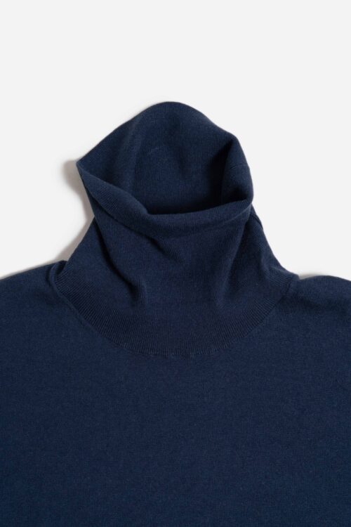 COTTON CASHMERE TURTLE LS B.GRAY
