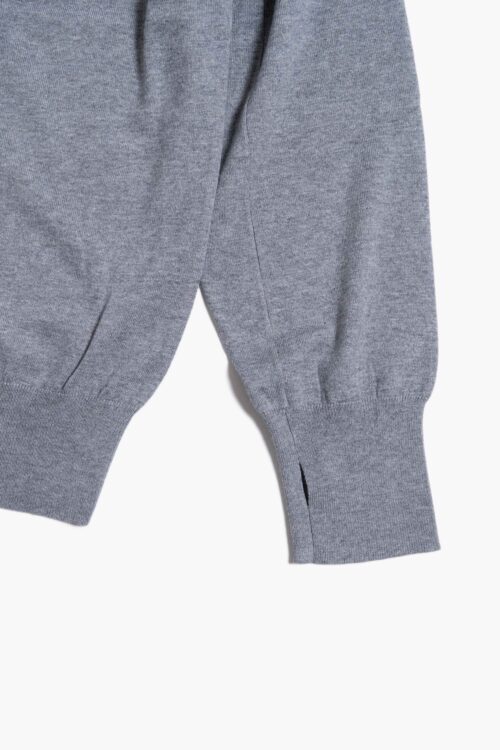 COTTON CASHMERE TURTLE LS GRAY