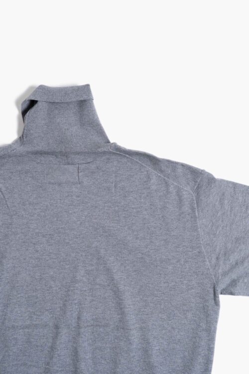 COTTON CASHMERE TURTLE LS GRAY